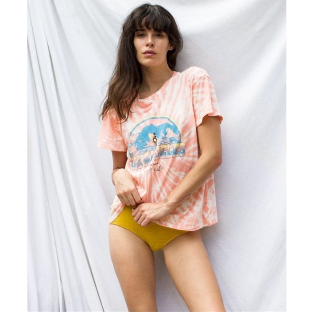 LACAUSA VINTAGE KAI TEE IN GUAVA SWIRL TSHIRT - Picture 3 of 7